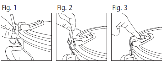 How do I clip the cooker to the side of the cooking pot?